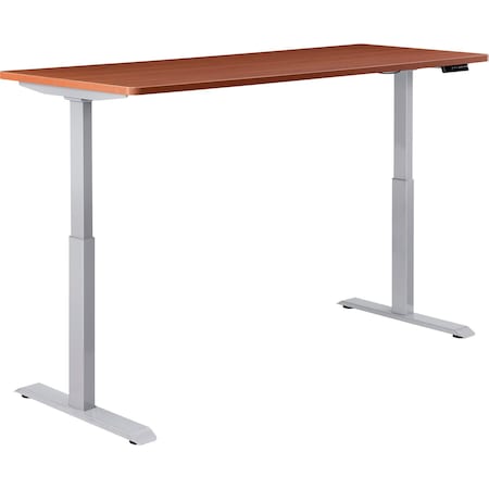 Interion By Global Industrial Sit Stand Desk, 30 in D X 28 to 46 in H, 60 in W X 695780CHGY